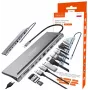 ZENWIRE USB-C hub adaptér 12v1 dokovací stanice 2x HDMI 4K Ethernet RJ45 USB 3.0 BYL-2211