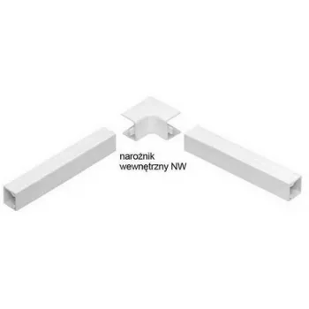 STASIŃSKI SP. Z O.O. Internal Corner for Electrical Trunking, White NW 90x60 (1 pc.)