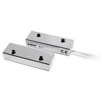 SATEL B-3 povrchový magnetický kontakt (kov) - NC, IP67, kabel 1 m