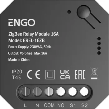 Chytré relé ENGO Controls EREL-16ZB ZigBee 16A