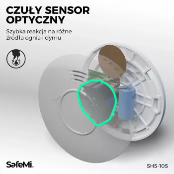 SAFEMI SHS-10W WiFi hlásič kouře, 3 roky záruka