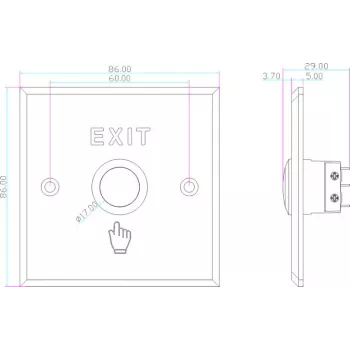 VIDOS OP06 Exit Button