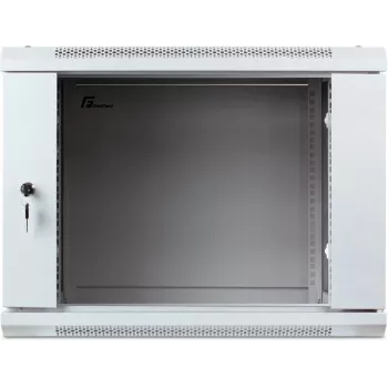 Nástěnná skříň GETFORT ECO v2 19 inch 9U 600x450, RAL 7035