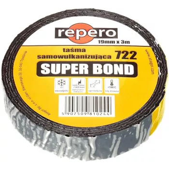 Samovulkanizační páska REPERO 722E Super Bond 25 mm x 3 m černá