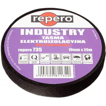 Výstražná páska REPERO 735 Industry 25 mm x 25 m bílo-černá