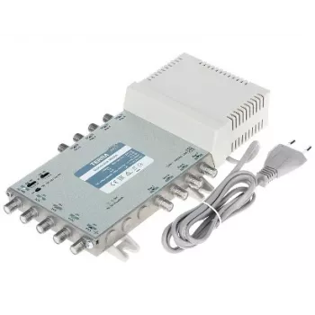 TERRA multiswitch MR-508 5 vstupů/8 výstupů satelitní a terestrický distribuční zesilovač