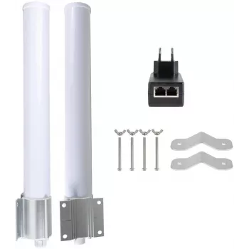 GETFORT GF-ANT-360 všesměrová anténa 12 dBi 2,4-2,5 GHz N-female bílá