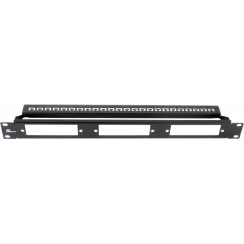 Getfort 1U 24portový modulární patch panel černý