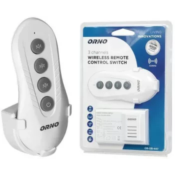 ORNO OR-GB-447 bezdrátový ovladač osvětlení 1kanálový RF dálkový ovladač set 433,92 MHz 1000W