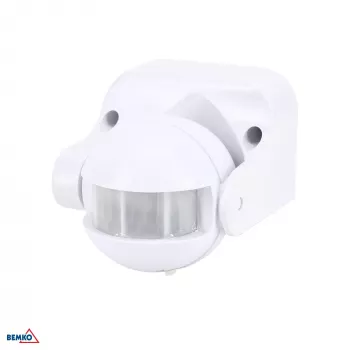 BEMKO PIR pohybový senzor 1200W 180° bílý