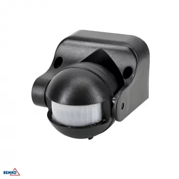 BEMKO PIR pohybový senzor 1200W 180° černý