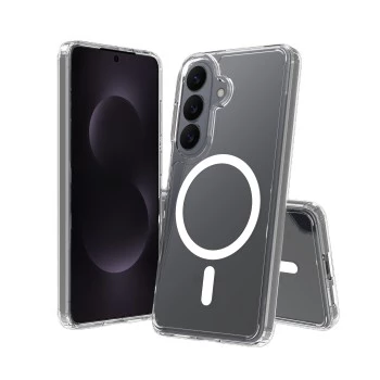 Bumper pouzdro SCREENOR pro Samsung Galaxy S26 Magnetic Clear