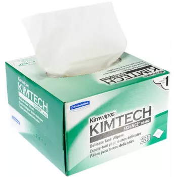 KIMBERLY-CLARK KIMTECH SCIENCE Delicate Task Wipers, 280 utěrek v boxu, bílé, 1vrstvé, málo chlupaté, výsuvný box