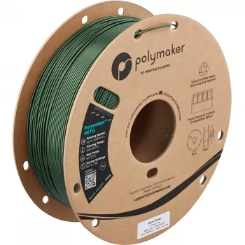 Polymaker PETG filament pro 3D tiskárny, 1,75 mm, 1 kg, tmavě zelená (PB05016)