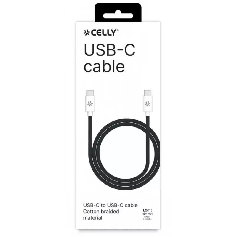 Kabel CELLY USBCUSBCCOTTBK