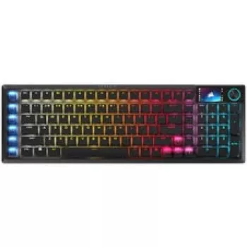 Corsair Vanguard Air 99 bezdrátová herní klávesnice, opticko-mechanická, nízký profil, 8K polling, DE rozložení - černá