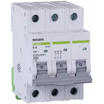 Noark Ex9BN 3P C16 Miniature Circuit Breaker 6kA, 16A, 3-Pole, C-Curve
