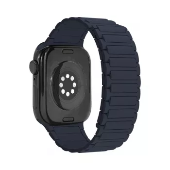 Mobilize Silikonový pásek k hodinkám - Magnetický - pro Apple 42/44/45/49mm - Modrý