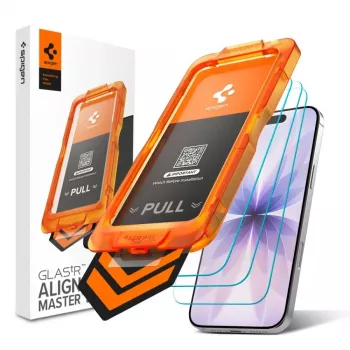 Ochranné sklo z tvrzeného skla Spigen Glas.tR AlignMaster Slim 3-Pack pro Apple iPhone 17