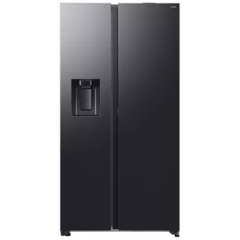 Americká chladnička s mrazničkou Samsung RS80F64KEFEO, 615L, Total No Frost, dávkovač vody a ledu s vodovodní přípojkou, Refined Steel