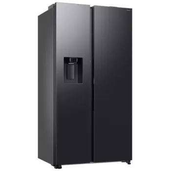 Americká chladnička s mrazničkou Samsung RS80F64KEFEO, 615L, Total No Frost, dávkovač vody a ledu s vodovodní přípojkou, Refined Steel
