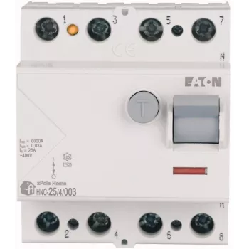 EATON proudový chránič 25A 4P 4M 30mA AC 6kA