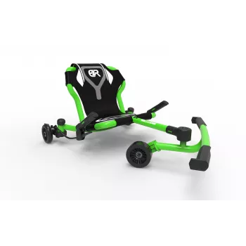 EzyRoller Drifter X odrážedlo na driftování s pohonem nohou, 4–12 let, limetkově zelená