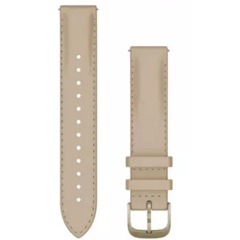 Kožený řemínek Garmin Quick Release 18 mm Light Sand s přezkou Cream Gold 010-12932-60