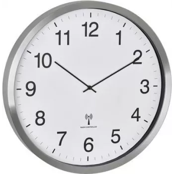 TFA Dostmann 60.3548.02 XXL rádiové nástěnné hodiny 508 mm x 65 mm bílá stříbrná velký displej