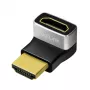 LogiLink AH0007A HDMI adaptér, 270° úhlový, HDMI Type A samec na samici, 8K/60Hz, 48Gbit/s, HDMI 2.1, černý