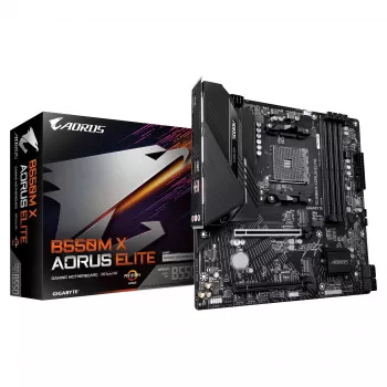 Základní deska GIGABYTE B550M X AORUS ELITE AM4 Micro-ATX, AMD B550, 4x DDR4, HDMI/DP, 2x M.2, 2.5GbE, Wi-Fi 6E
