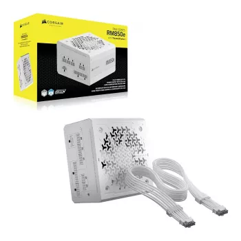 Zdroj CORSAIR RMe White Series RM850e 2026 850W plně modulární ATX s certifikací Cybenetics Platinum