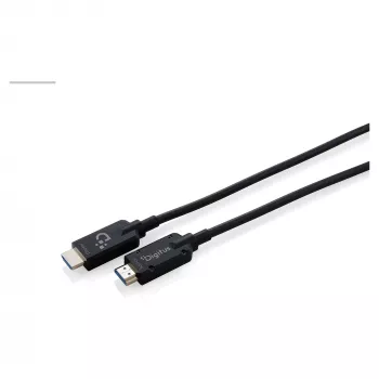 DIGITUS Armored HDMI 2.1 Active Optical Cable, 8K UHD, 48 Gbps, 20 m, Black