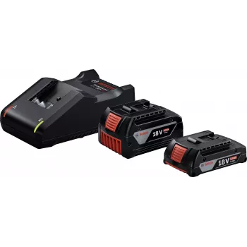 Startovací sada 18V (GBA 18V 4.0/2.0Ah + GAL 18V-40 Professional) (černá, 2x Li-Ion baterie, AMPShare Alliance)