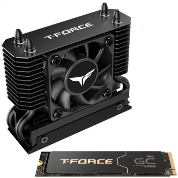Team Group T-Force GC PRO 2 TB M.2 2280 PCIe Gen5 NVMe SSD s T-FORCE DARK AirFlow chladičem, černá