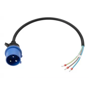 Anker SOLIX napájecí kabel IEC 60309 1P+N+E na volný konec, 32 A, 60 cm, modrý