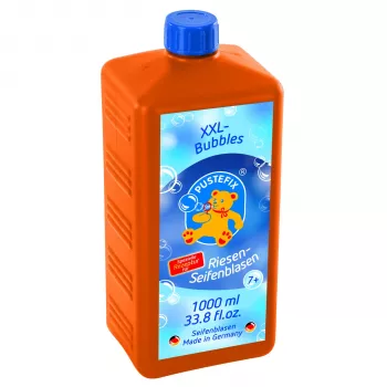 PUSTEFIX Bubble Liquid Refill Bottle 1000 ml – Ready-to-Use, Dermatologically Tested, Biodegradable, for All Bubble Toys