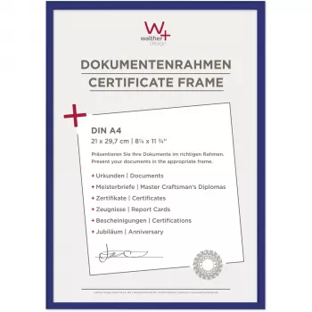 Walther New Lifestyle A4 fotorámeček 21x29,7 cm modrý plast KV130L