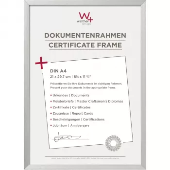 Fotorámeček Walther Chair A4 21x29,7 cm hliník stříbrný AJ130S