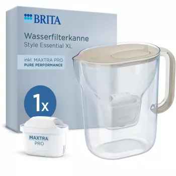 Filtrační konvice na vodu BRITA Style Essential XL 3,6 l bílá + MAXTRA PRO Pure Performance Sand