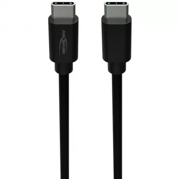 ANSMANN Datový a nabíjecí kabel USB-C na USB-C 2m černý 60W PD