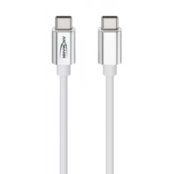ANSMANN Datový a nabíjecí kabel USB-C na USB-C 1,2 m bílý 60W