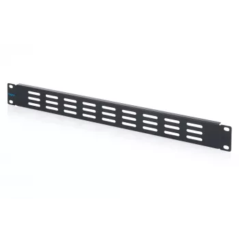 DIGITUS 1U Větraný slepý panel pro 19 inch racky, černý