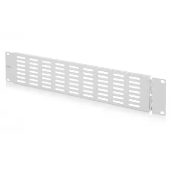 DIGITUS DN-97694 2U 19 inch Větraný slepý panel s pantem, šedý