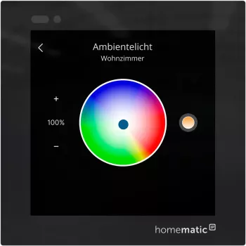 Homematic IP Glass Display Wall Thermostat (HmIP-WGD) - Black