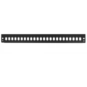 LogiLink FB2401B 19 inch 1U 24portový optický patch panel čelní deska, černá RAL 9005