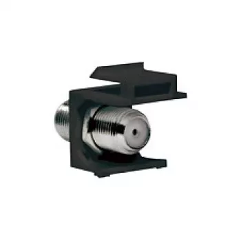 Keystone spojka LogiLink NK0018B F-Type 75 Ohm, zásuvka-zásuvka, černá