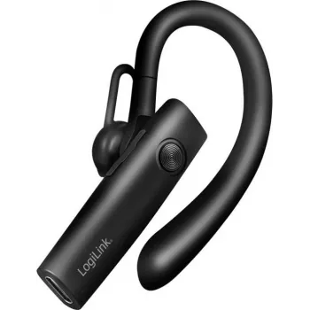 LogiLink BT0078 Bluetooth 5.4 headset s ušním háčkem a mikrofonem, černý