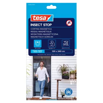 Magnetické síťové dveře proti hmyzu tesa Insect Stop, antracit, 1,2 x 2,4 m