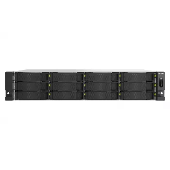 QNAP TS-H1465U-RP-8G 12-bay 2U rackmount NAS s Intel Xeon D-1622, 16 GB DDR4 ECC, 2x 10GbE, redundantní napájecí zdroj